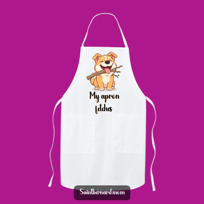 Funny Dog Branch Apron: Kitchen Humor for the Joyful Retriever