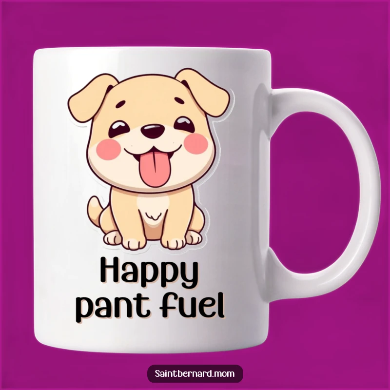 Funny Big Doggo Panting Mug: Happy Gentle Giant Tongue Out Funny Gift