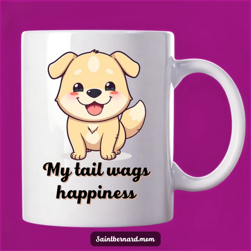 Funny Massive Happy Dog Mug: A Wagging Tail of Joyful Humor, Perfect Gift
