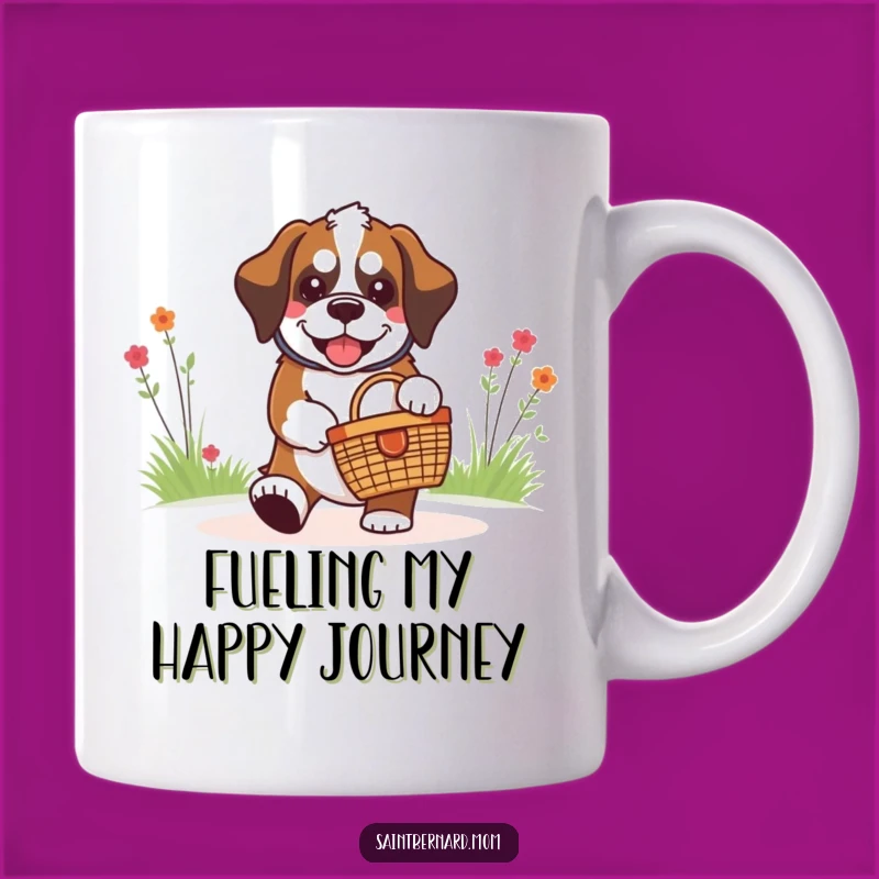 Funny Saint Bernard Picnic Pal Mug - Adorable Dog Lover Gift