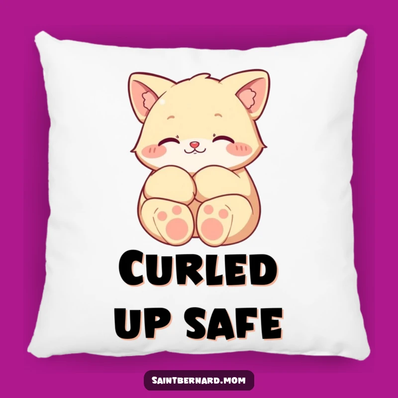 Funny Protective Paws Character Pillow: Soft Guardian Cushion, Adorable Funny Gift