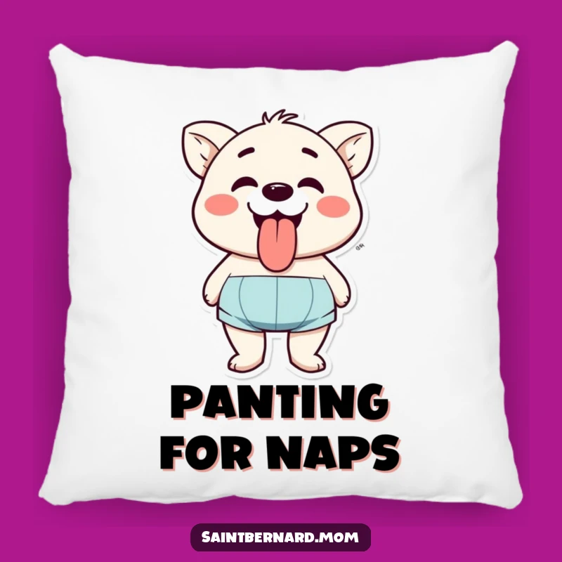 Funny Happy Panting Character Pillow: Soft Tongue Out Cushion, Adorable Funny Gift