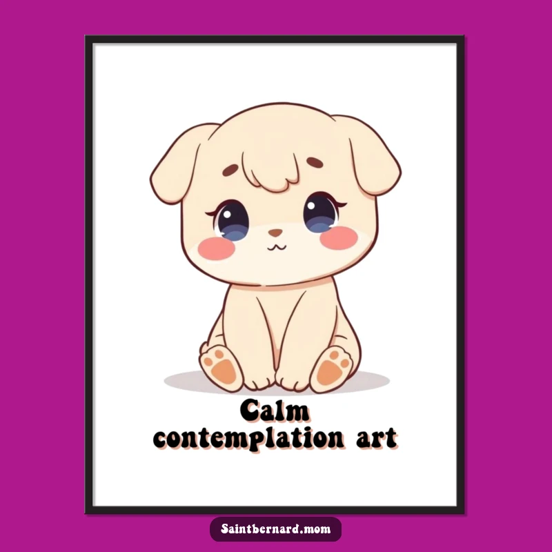 Funny Calm Demeanor Digital Art - Instant Serenity Print