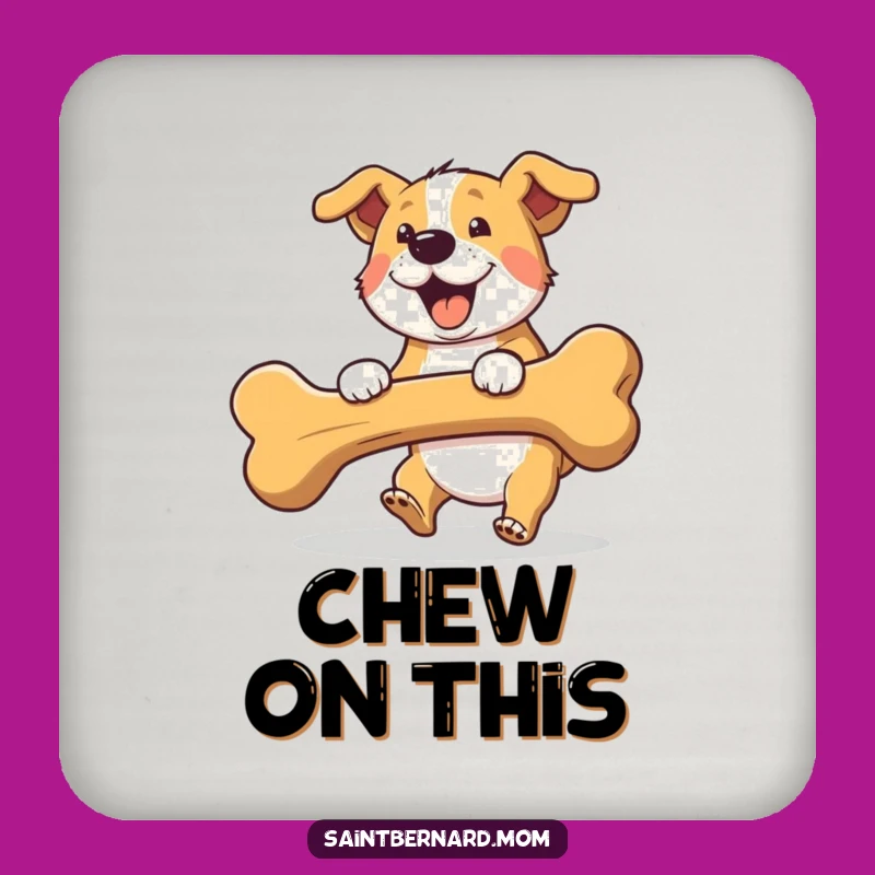 Funny Fetching Dog Coasters: Protect Surfaces with Energetic Canine Art, Set Gift