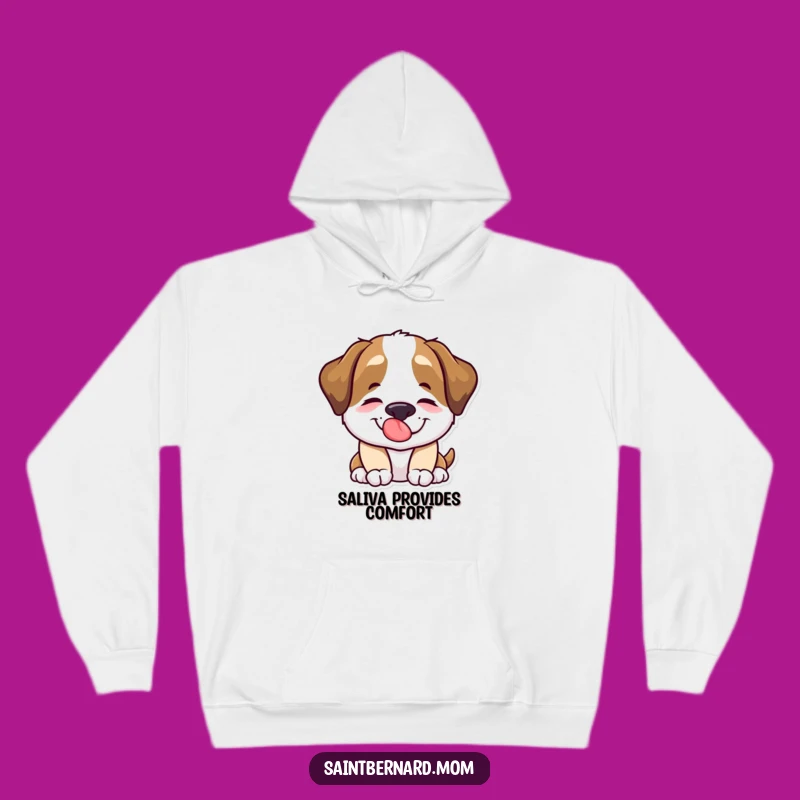 Funny Saint Bernard Lick Hoodie - Cozy Comfort & Canine Charm!