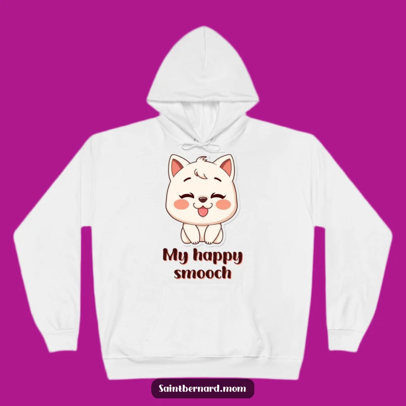 Funny Slobbery Kiss Character Hoodie: Cozy Grin Sweatshirt, Ultimate Funny Gift