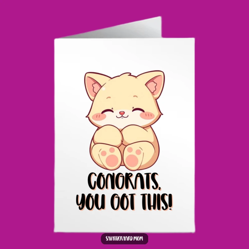 Free Printable Congrats Card: Protective Paws Character Downloadable Support