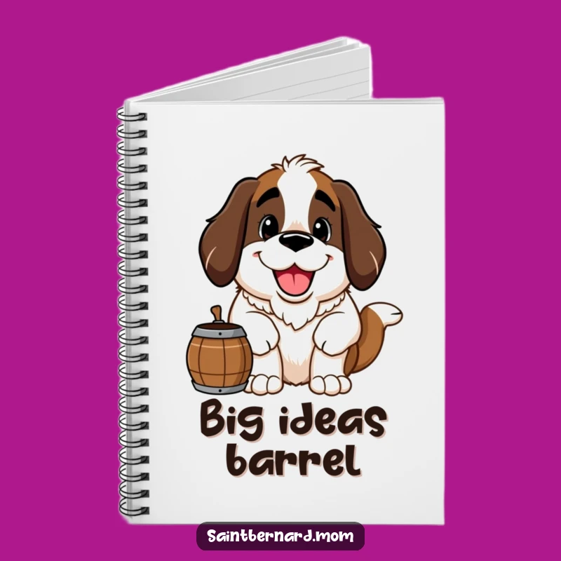Funny Saint Bernard Notebook: Saint Bernard's Helpful Notes - Great Funny Gift for Writers!