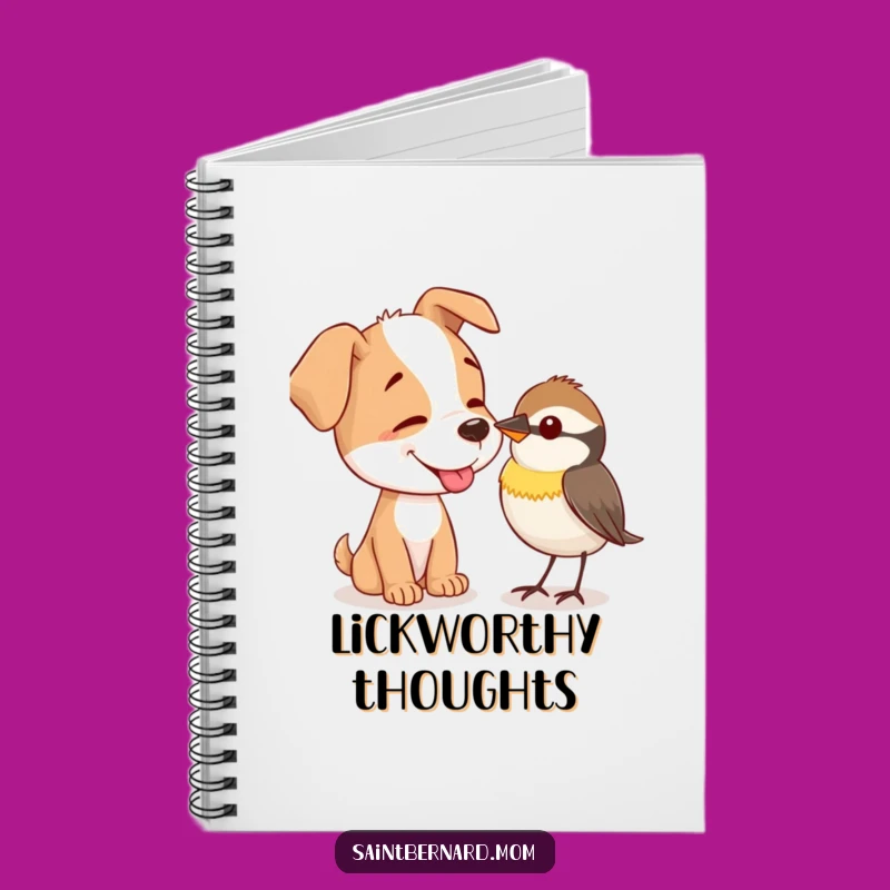 Funny Gentle Dog Lick Notebook: Jot Down Ideas with Sweet Humor