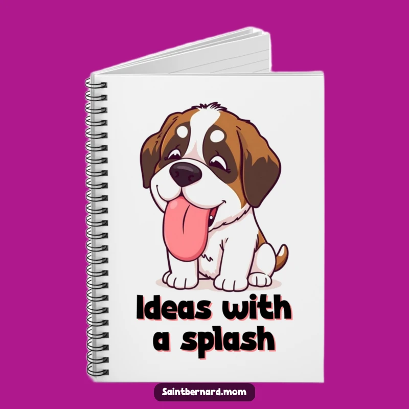 Funny Kawaii Saint Bernard Notebook: Jot Down Happy Lick Ideas