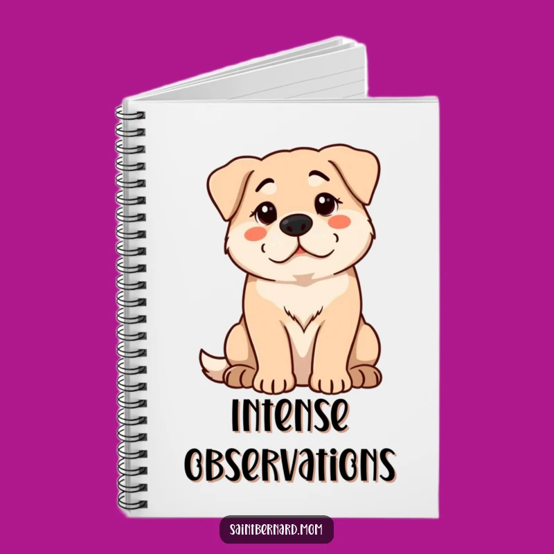 Funny Protective Dog Notebook: Jot Down Ideas with Calm Vigilance