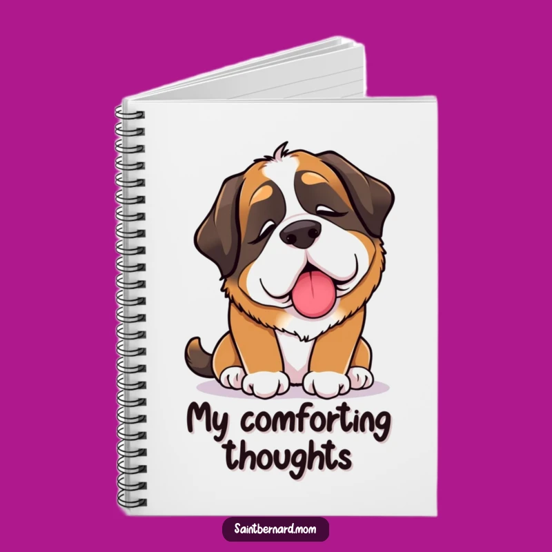 Funny Saint Bernard Lady Notebook: Comfort Notes, Caring Journal Gift