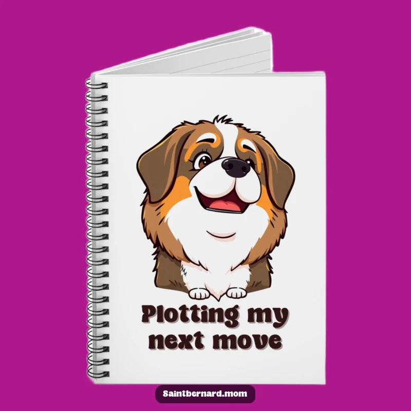 Funny Saint Bernard Lady Notebook: Playful Glint, Jot Down Mischievous Notes