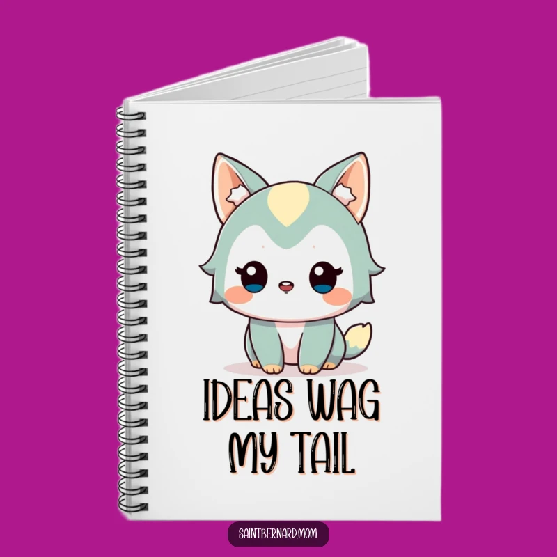 Funny Journal Notebook: Alert Wagging Dog, Perfect Gift for Writers