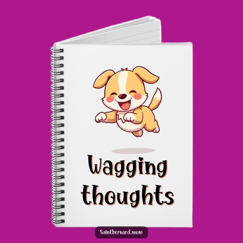 Funny Bounding Doggo Notebook: Journal High Tail Diary Funny Gift