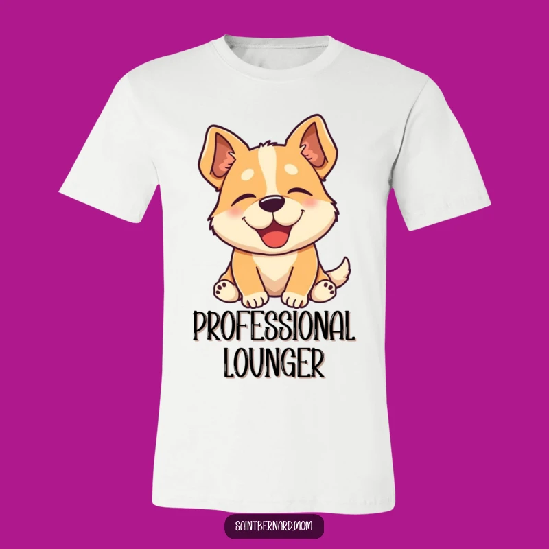Funny Content Dog Sigh T-Shirt - Hilarious Relaxed Pup Apparel Gift