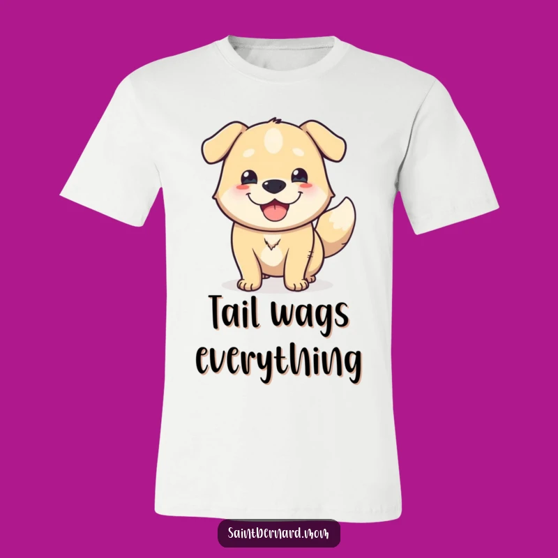 Funny Happy Dog T-Shirt: Massive Tail Wags for Ultimate Comfort and Humor