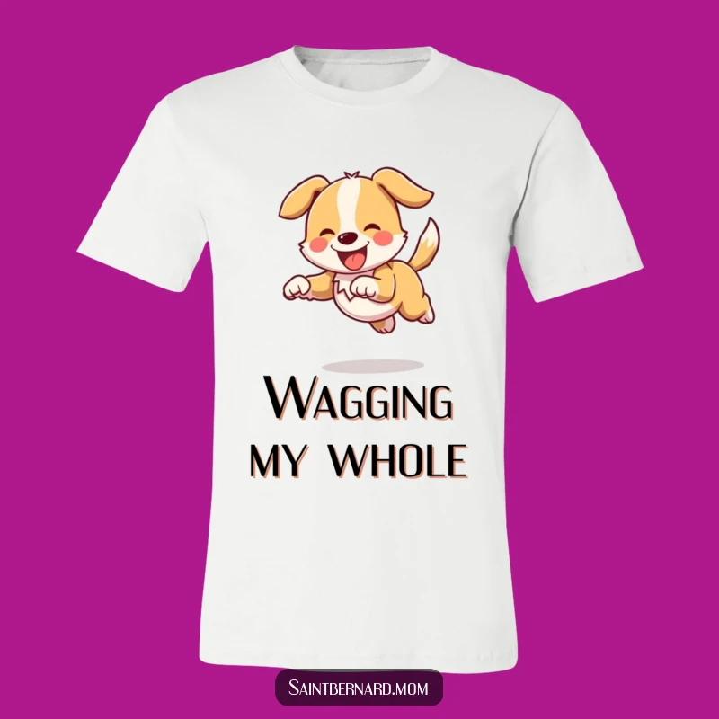 Funny Bounding Doggo T-Shirt: High Tail Wagging Energy Tee Funny Gift