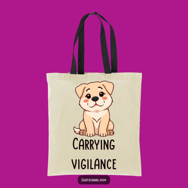 Funny Protective Dog Tote Bag: Carry Vigilance and Humor