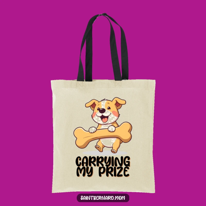 Funny Fetching Dog Tote Bag: Carry Your Treasures with Canine Joy, Great Funny Gift